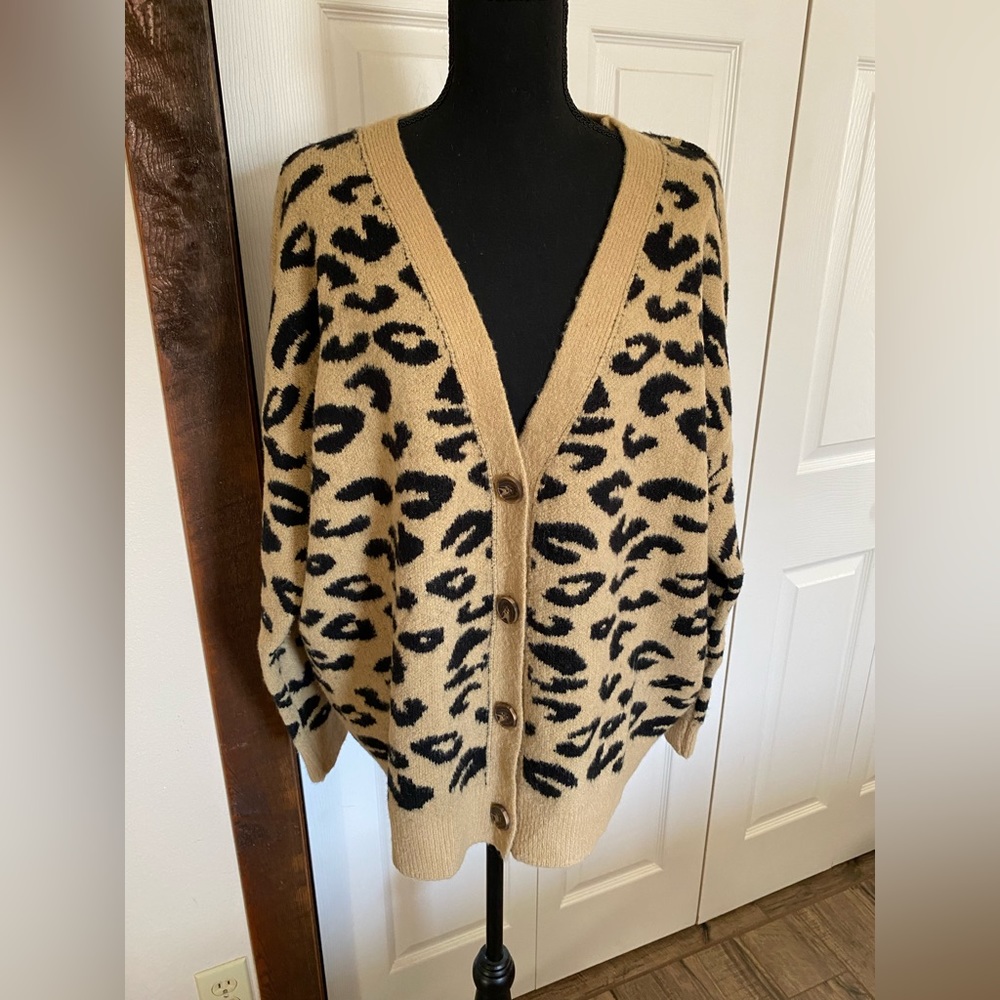 Adora cheetah print button up - 1X/2X